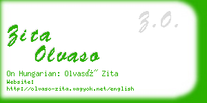 zita olvaso business card